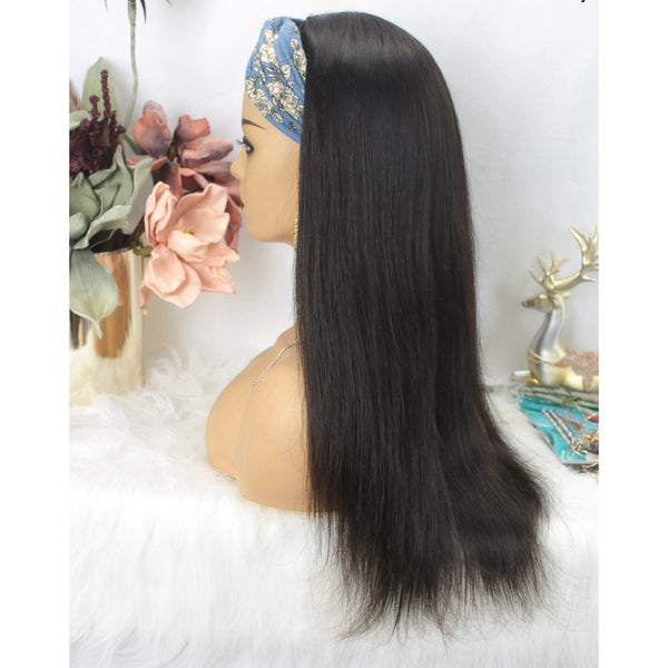 Brazilian Straight “Flo and Go” Headband Wig